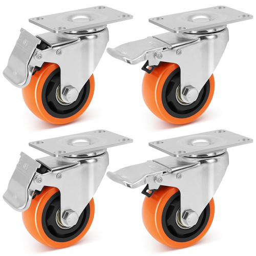 Roulettes pivotantes 75mm avec - pivotantes,