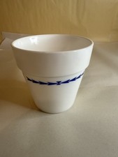 Vintage RARE Hazel Atlas Milk Glass  Flower Pot – Blue Arrow Mid-Century