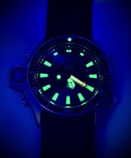 Citizen Aqualand JP2000-08E Dive Watch + Scuba Tank, Shark Mesh, and Straps