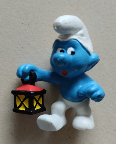 Figurine schtroumpf lanterne - schtroumpf,