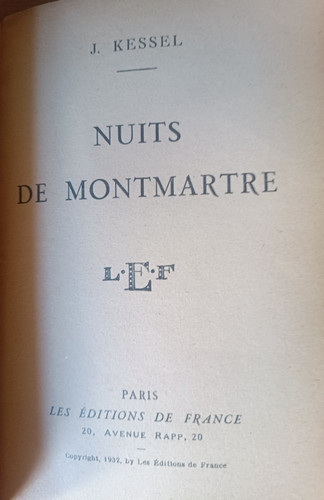 Kessel joseph nuits - kessel,