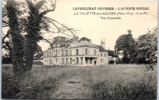 77 LA VILLETTE AUX AULNES old postcard [REF 54104]