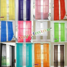 Sheer 2X Valances Tulle Voile