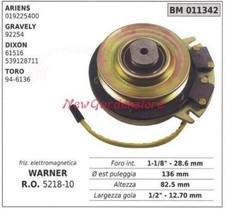 Embrayage Électromagnétique Warner Tondeuse Ariens Gravely Dixon 011342