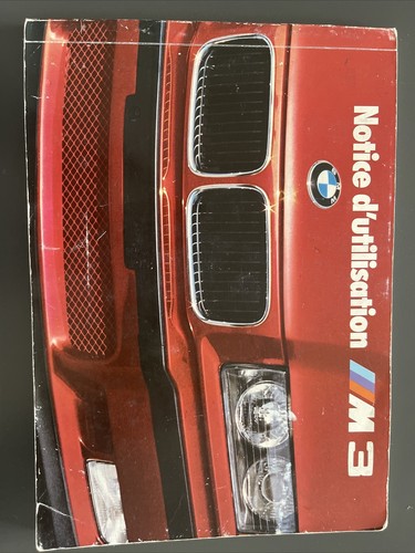 Notice utilisation bmw m3 - d’utilisation,