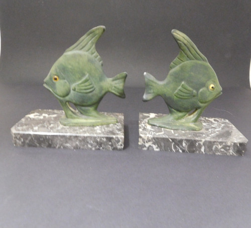 Paire serre livres - serre-livres, poissons
