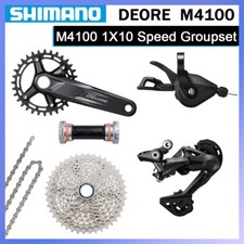 New SHIMANO Deore M4100 1x10 Speed Drivetrain MTB Groupset 170MM/175MM Crankset