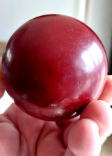 Ancienne Boulle De Billard Faturan Billiard Snooker Ball Bakelite  Red Cranberry