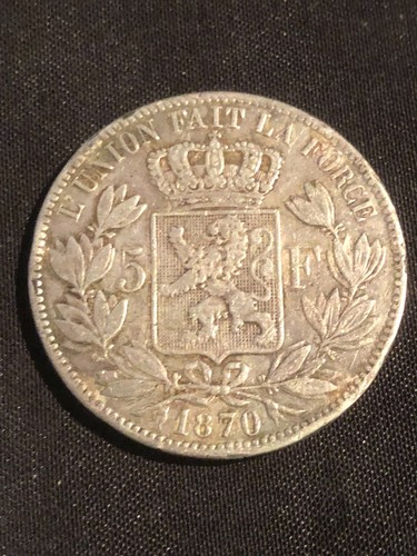 Francs argent leopold - 5, roi