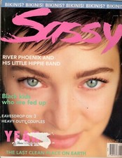 Sassy Revue Juin 1991 River Phœnix Bikinis Noir Enfants Who Sont Nourris Up Rare