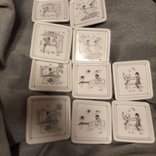 Les amoureux de PEYNET Yamaka Porcelain The Lovers Coaster 10 Set Raymond