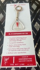 Vtg Pontiac Key Chain 1969 NEW OLD STOCK Hit Line Product