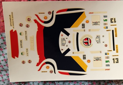 Decal 43e sunbeam lotus rac - 43e,