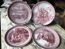 Spode Noel 4 Assiettes