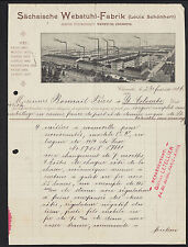 CHEMNITZ (GERMANY) KNITTING MACHINE FACTORY "Louis SCHONHERR" in 1906