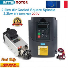 【FR】2.2KW Air Cooled Spindle Motor ER20 220V 24000rpm 400Hz 6A For CNC Milling