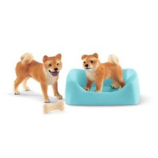 42479 Mère et Chiot Shiba Inu