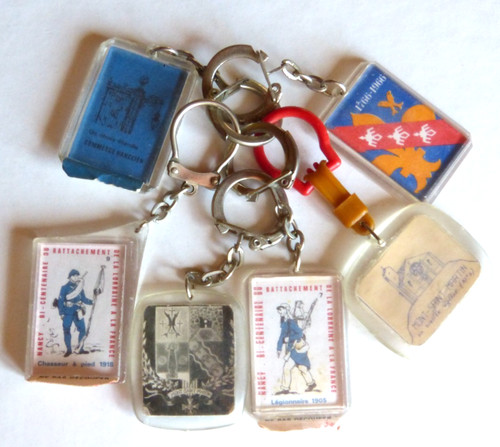 Lot porte cles lorraine - porte, "lorraine"