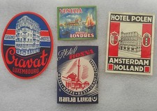 LOT de 4 ETIQUETTES ANCIENNES