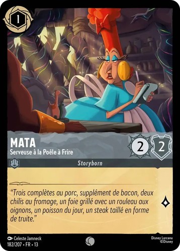 Mata serveuse la poêle - - serveuse, à