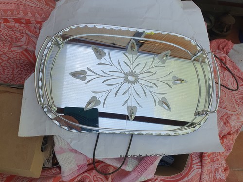 Plateau miroir chrome - plateau, &
