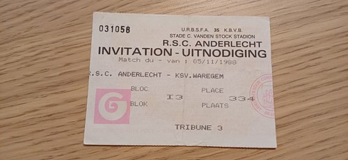 Ticket 1988 rsc - rsc, vs