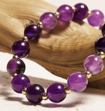 Bracelet de perles 10mm Calcédoine, Sur mesure