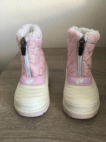 Jolies bottes après - -ski, rose
