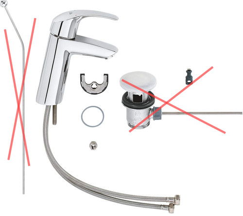 Mitigeur lavabo sur pied - de,