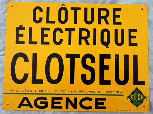 Plaque aluminium clôture - en,