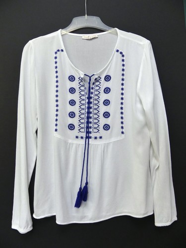 Blouse peace love blanche - blouse,