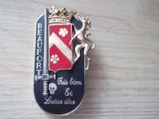 insigne militaire promotion EOR Coëtquidan  BEAUFORT Drago 2459 élève officier d