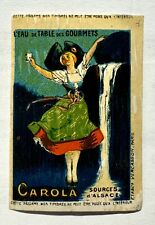 Carola Source d’Alsace : Document lithographié servant à sceller les Programmes