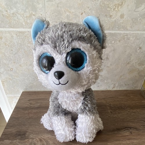 Peluche chien husky loup - ty, husky/loup