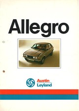 Catalogue brochure prospekt brochure Austin Allegro 1980 CH Fr - dossier