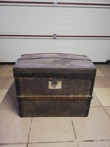 Ancien coffre malle - ,