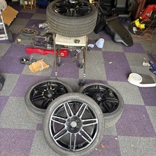 Audi Lemans RS4 style alloys wheels 5x100 18" 8j gloss black refurbished 