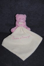 🍀Doudou Ours Rose Mouchoir