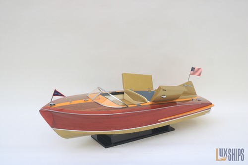 Bateau moteur bois - à, en