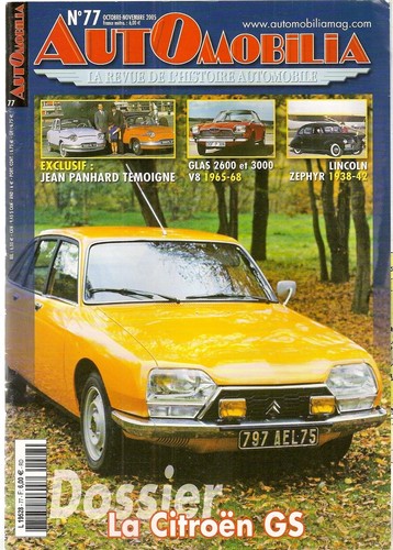 Automobilia citroen gs - automobilia,