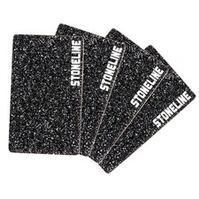 STONELINE Planche à découper en verre, set de planches à découper 4 pièces,