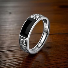 Chevalière Obsidienne Noire