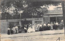 CPA 75 PARIS XXe BOULODROME MOULESET 35.37 BOULEVARD MORTIER (cpa