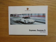 Porsche Cayman/Cayman S Owners Handbook/Manual 09-12