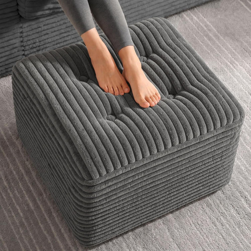 6in pouf ottoman corduroy - ottoman,,