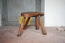 Vintage stool, wooden stool, four foot stool, plant holder