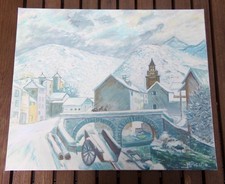 huile sur toile tableau le