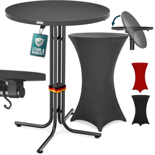 Table haute pliable avec