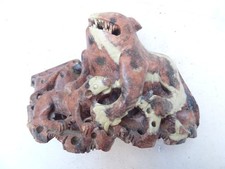 CHINA-JAPAN Sculpture Large Fo Dog Rinse Brush Stone Bacon = 2 Colors