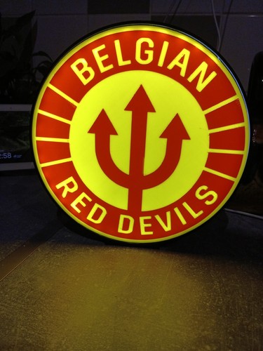 Logo lumineux diable rouge - lumineux,